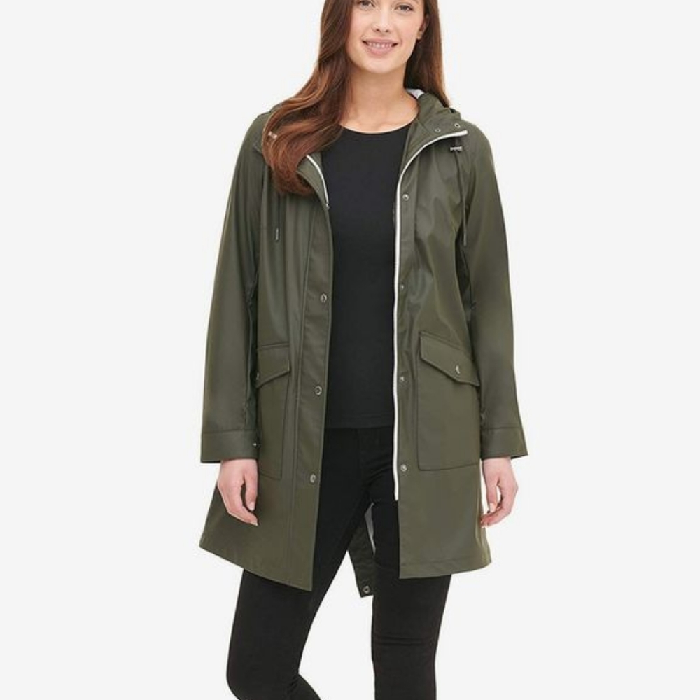 Levi's Rubberized Casual Rain Parka Jacket
